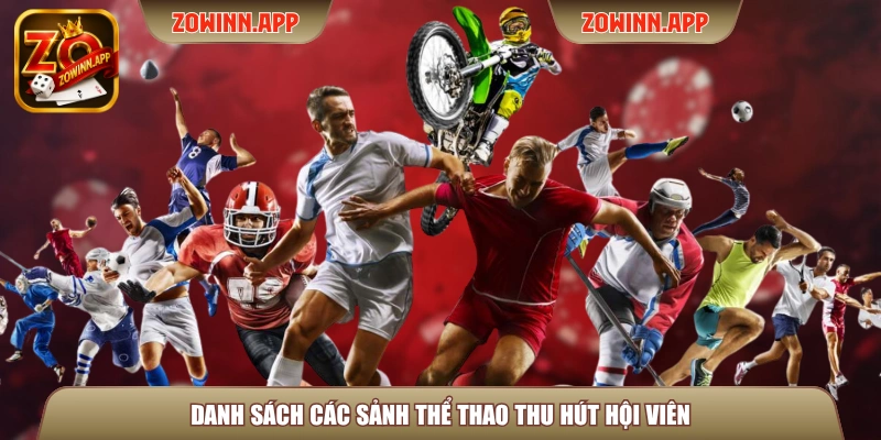 Danh sách các sảnh thể thao thu hút hội viên