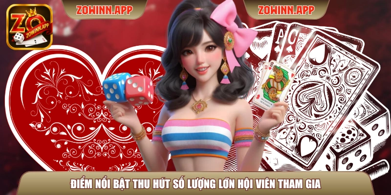 Điểm nổi bật thu hút số lượng lớn hội viên tham gia